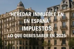 Heredar inmueble en España impuestos