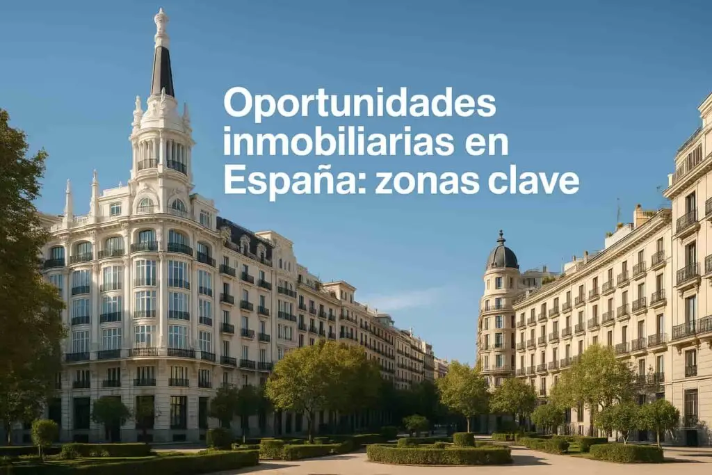 Oportunidades inmobiliarias en España 2025 zonas clave