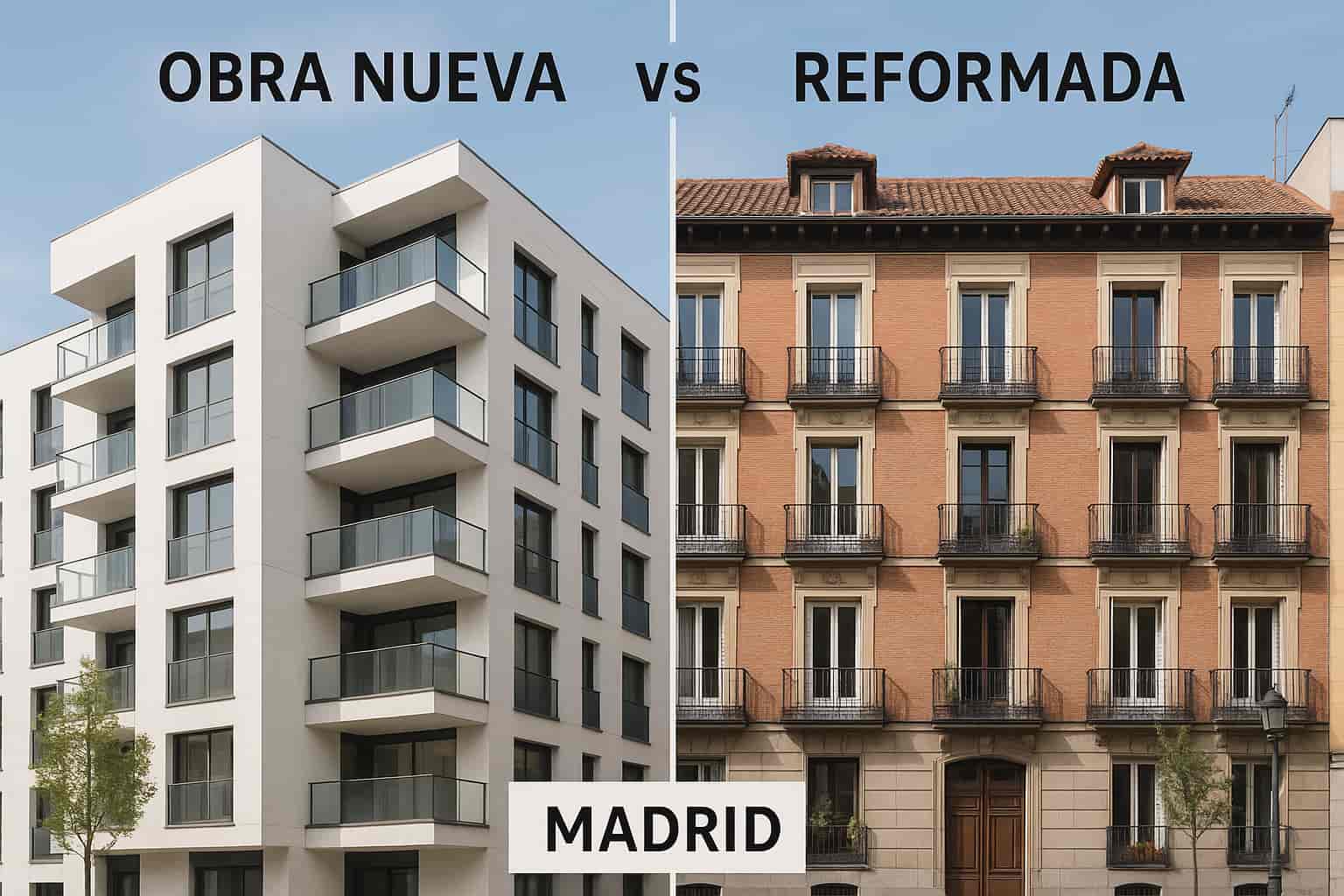Obra nueva vs reformada en Madrid